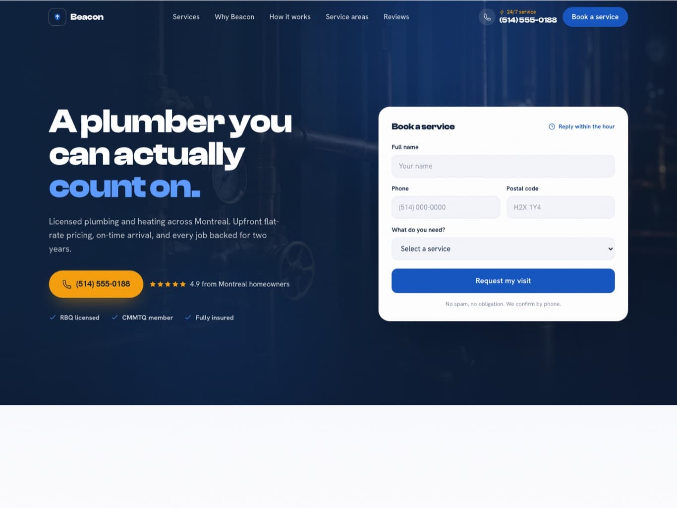 Beacon website