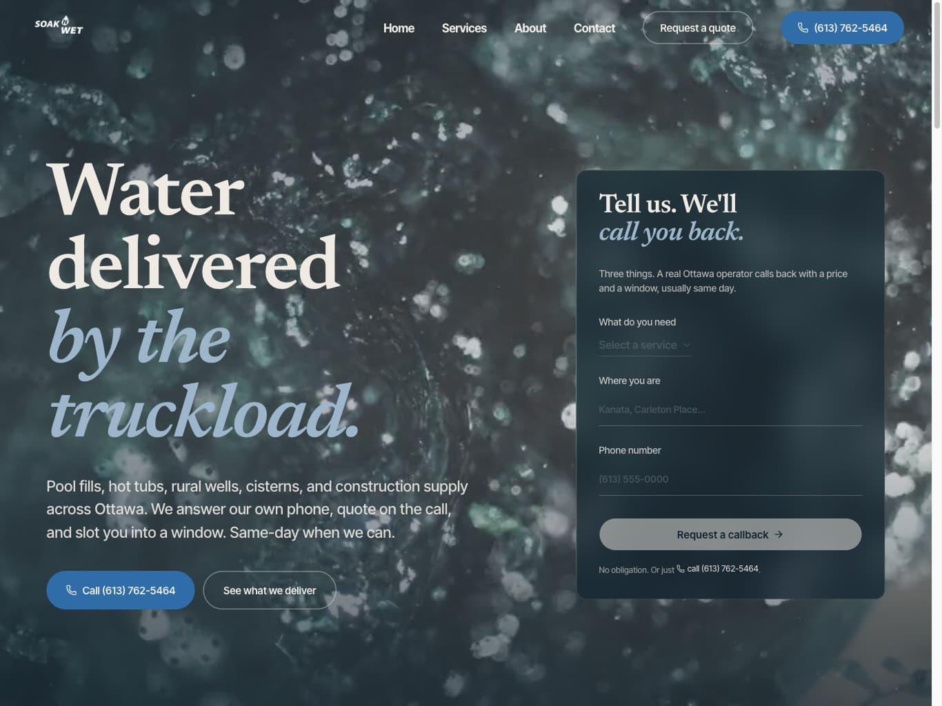 Soak N Wet website